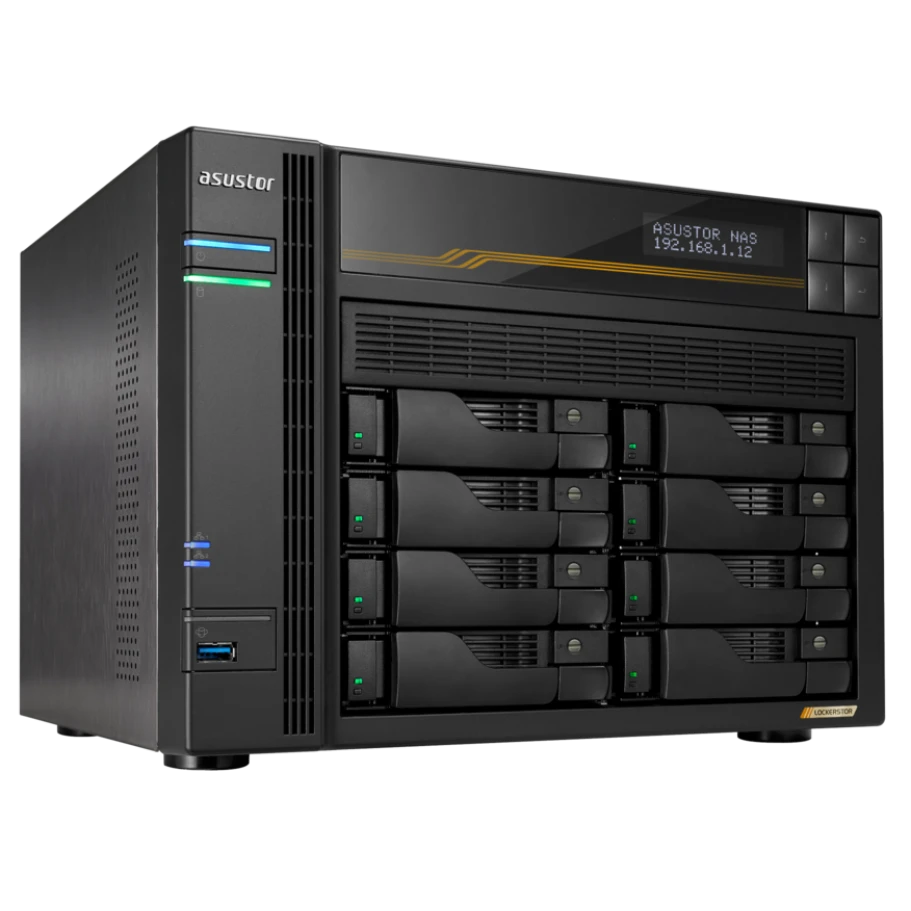 Сетевое хранилище (NAS) ASUSTOR LOCKERSTOR 8 Gen3 (AS6808T) - AS6808T/90IX01T8-BW3S00