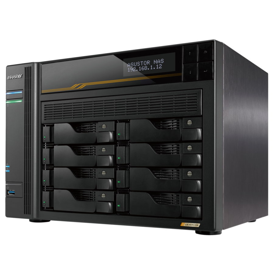 Сетевое хранилище (NAS) ASUSTOR LOCKERSTOR 8 Gen3 (AS6808T) - AS6808T/90IX01T8-BW3S00 - фото 3