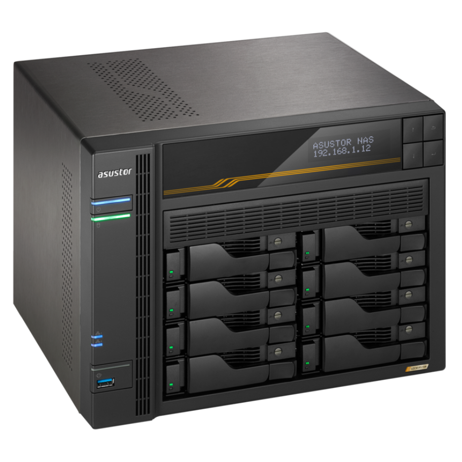 Сетевое хранилище (NAS) ASUSTOR LOCKERSTOR 8 Gen3 (AS6808T) - AS6808T/90IX01T8-BW3S00 - фото 4