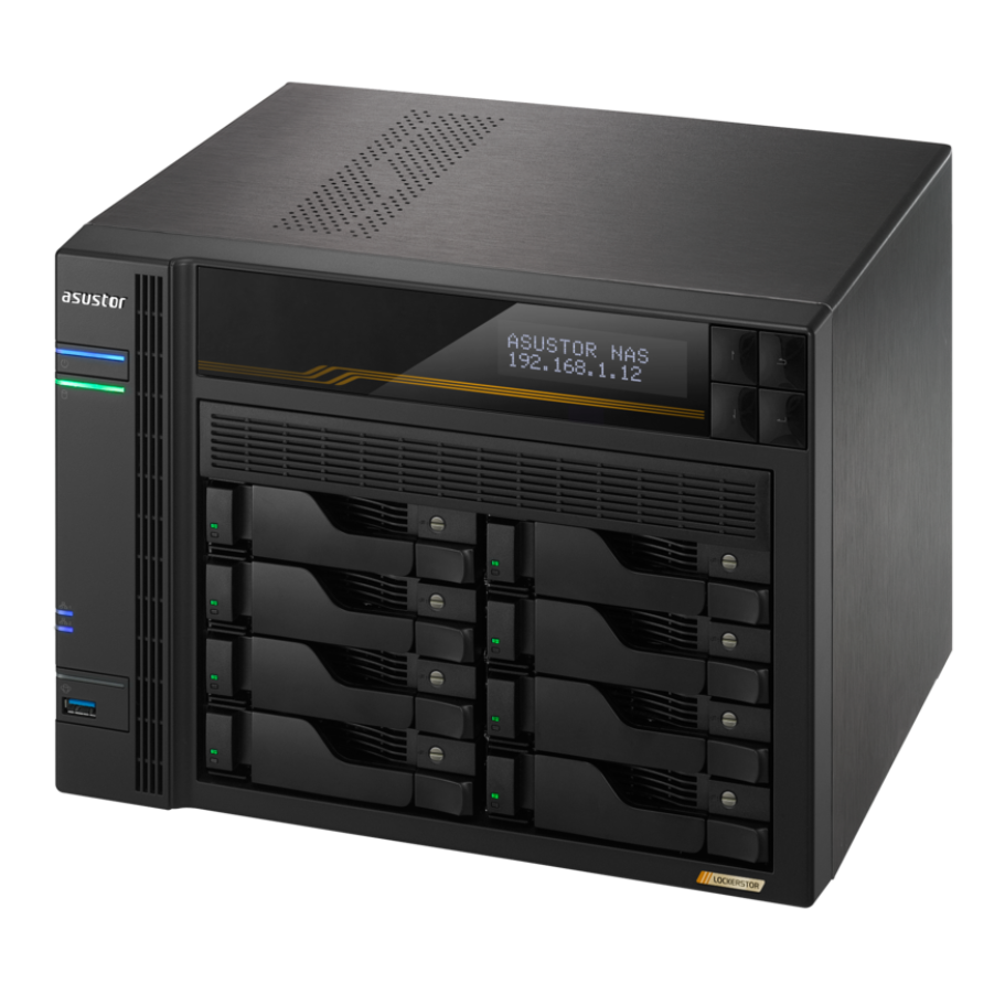 Сетевое хранилище (NAS) ASUSTOR LOCKERSTOR 8 Gen3 (AS6808T) - AS6808T/90IX01T8-BW3S00 - фото 5
