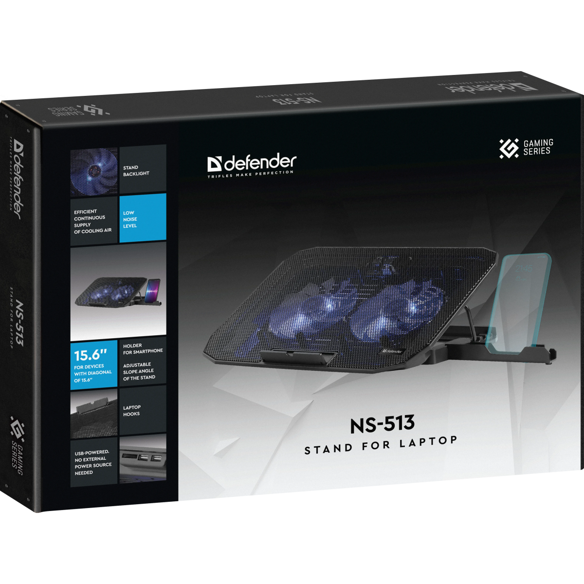 Охлаждающая подставка для ноутбука Defender NS-513 - 29513 - фото 7