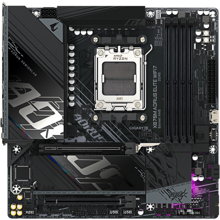 Материнская плата Gigabyte X870M AORUS ELITE WIFI7