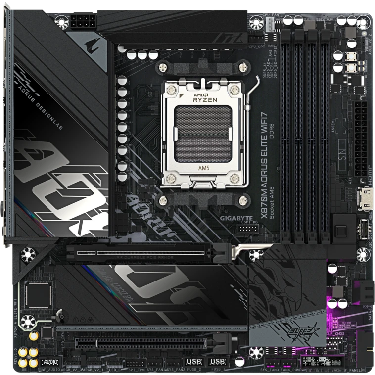 Материнская плата Gigabyte X870M AORUS ELITE WIFI7