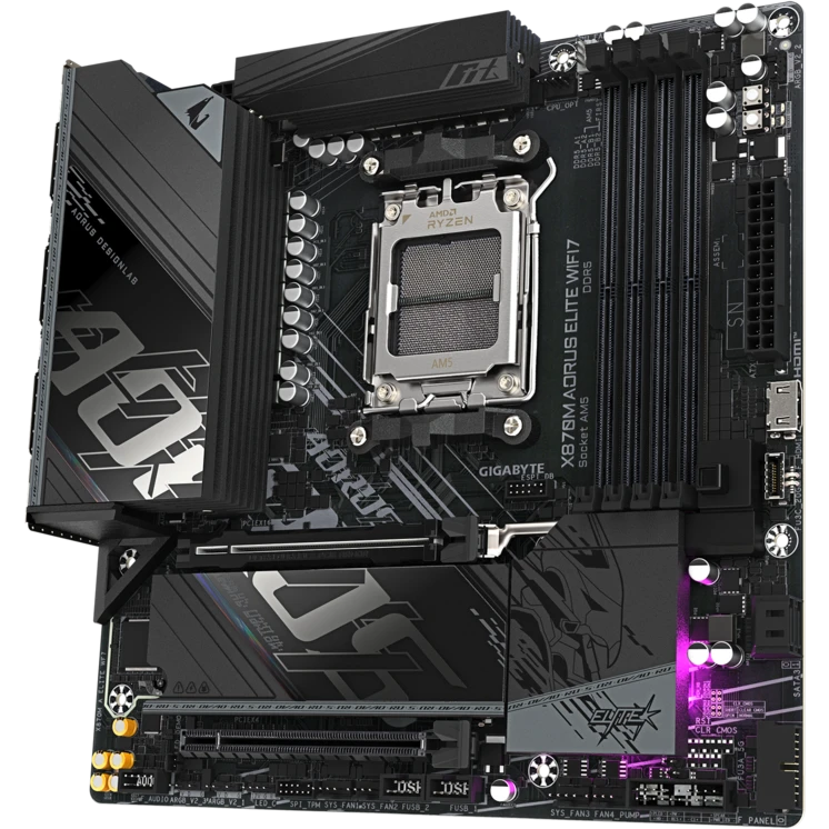 Материнская плата Gigabyte X870M AORUS ELITE WIFI7 - фото 2