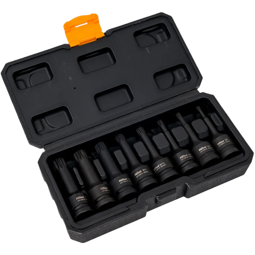 Набор торцевых головок AV Steel AV-726408 - фото 3