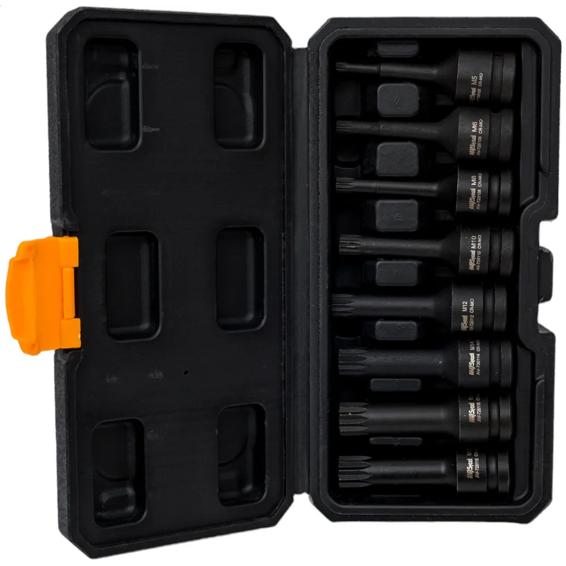 Набор торцевых головок AV Steel AV-726408 - фото 4