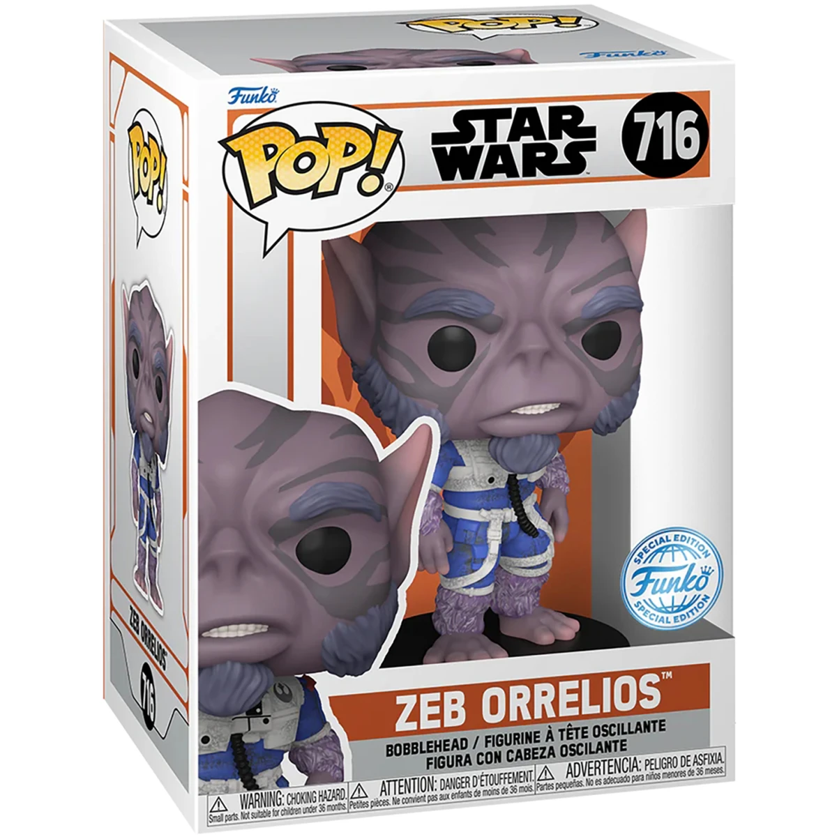 Фигурка Funko POP! Bobble Star Wars Mandalorian S10 Zeb Orrelios - 78341 - фото 2