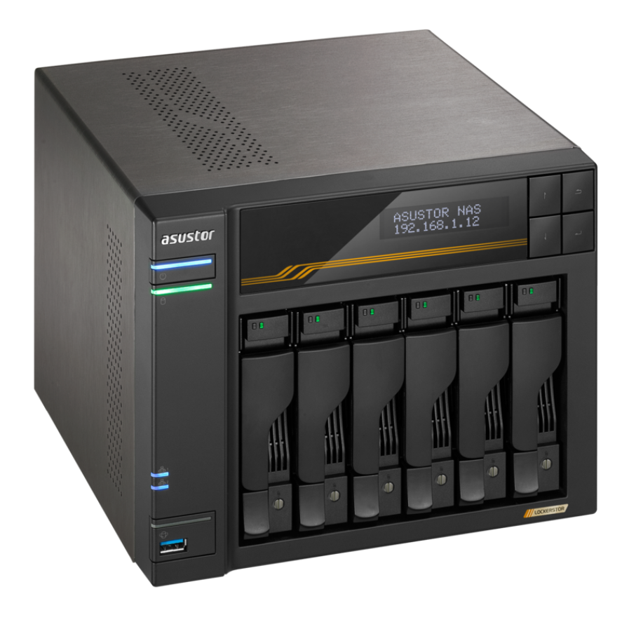Сетевое хранилище (NAS) ASUSTOR LOCKERSTOR 6 Gen3 (AS6806T) - AS6806T/90IX01T6-BW3S00 - фото 4