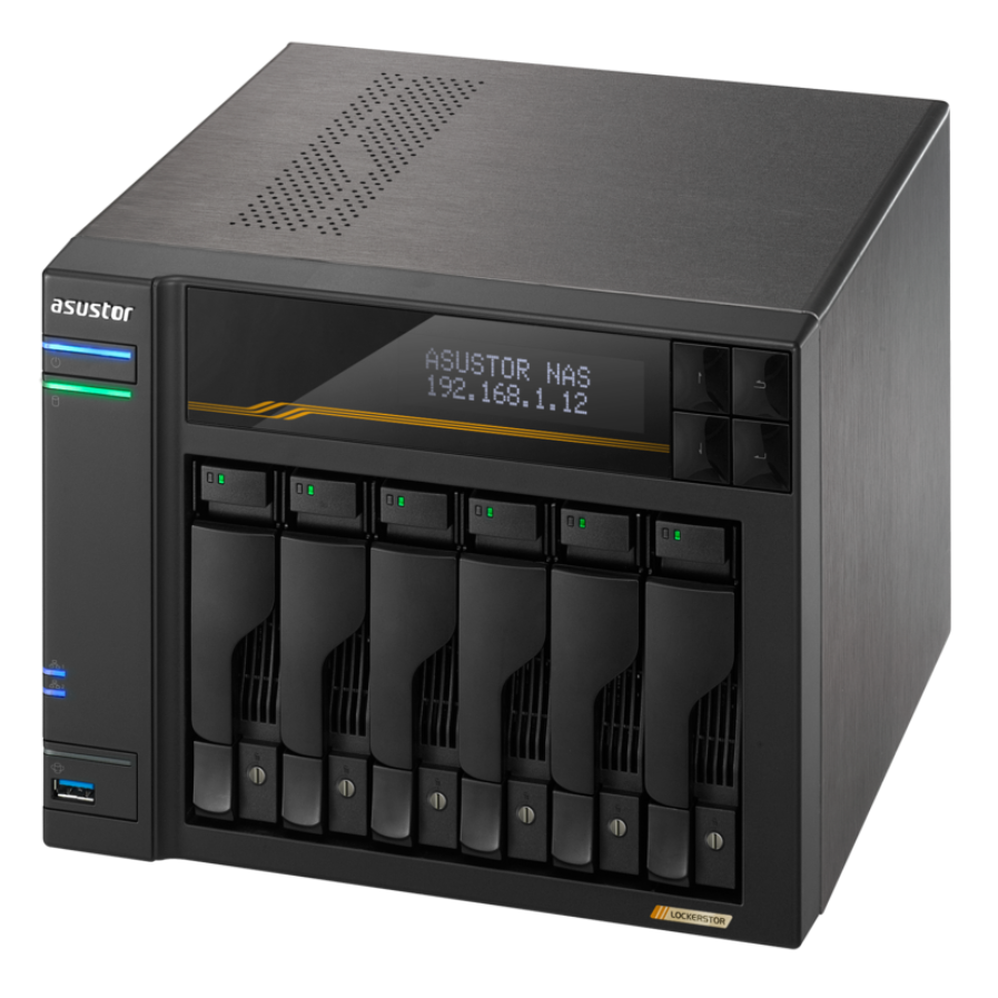 Сетевое хранилище (NAS) ASUSTOR LOCKERSTOR 6 Gen3 (AS6806T) - AS6806T/90IX01T6-BW3S00 - фото 5