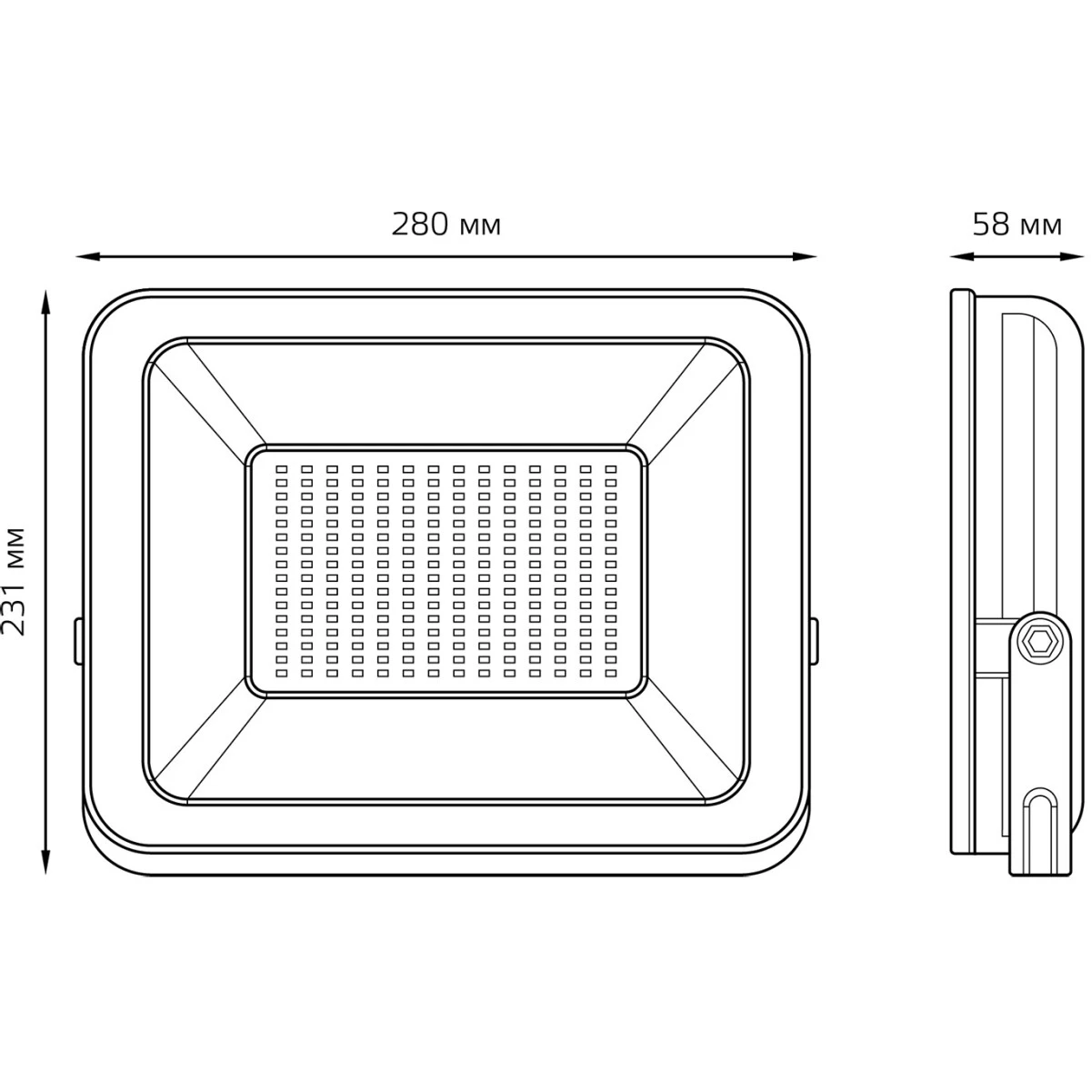 Прожектор Gauss Elementary 150W 12750lm - 613100150P - фото 2