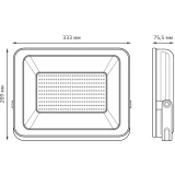 Прожектор Gauss Elementary 200W 17000lm (613100200P)