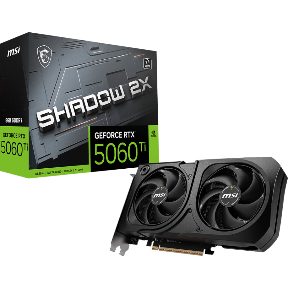 Видеокарта NVIDIA GeForce RTX 5060 Ti MSI 8Gb (RTX 5060 Ti 8G SHADOW 2X PLUS) - фото 5