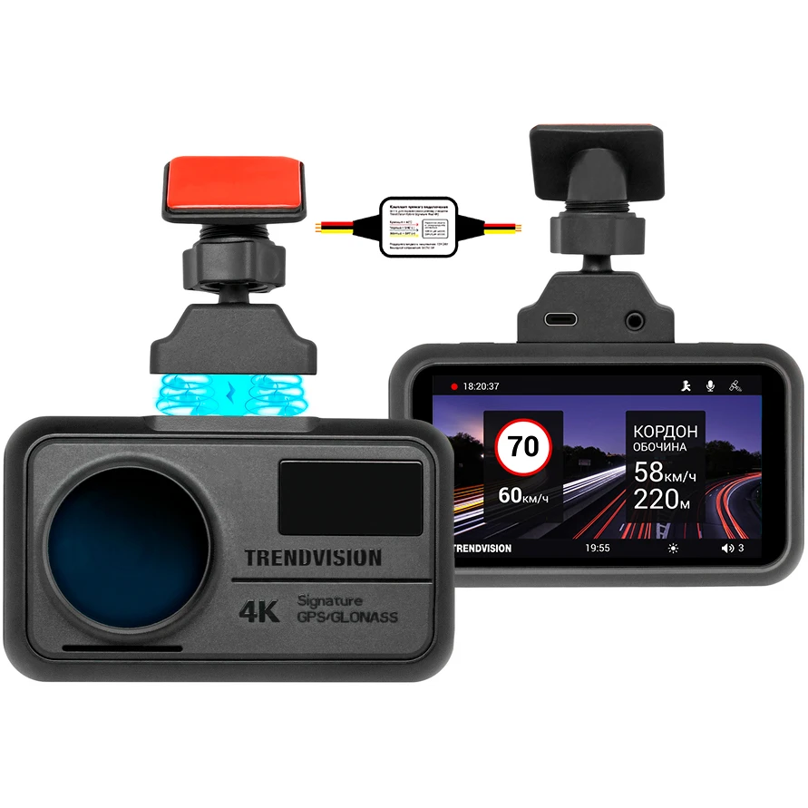 Автомобильный видеорегистратор TrendVision TDR-725 Real 4K Max - фото 2