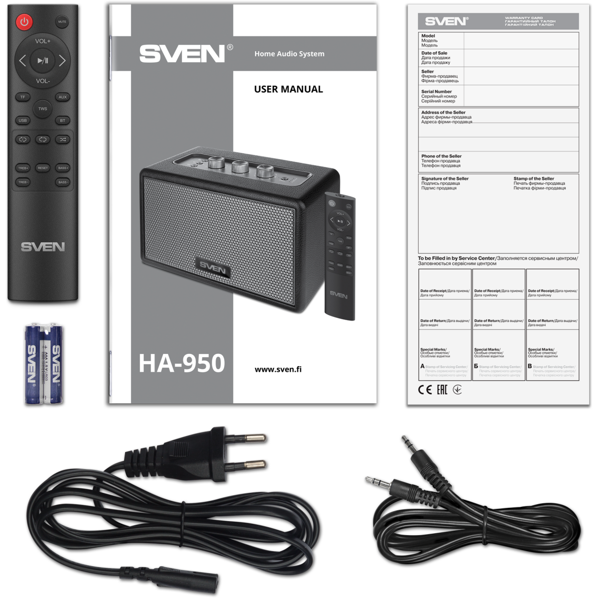Музыкальный центр Sven HA-950 Black - SV-022457 - фото 5