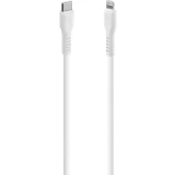 Кабель USB Type-C - Lightning, 1.2м, ttec 2DK60B White