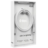 Кабель USB Type-C - Lightning, 1.2м, ttec 2DK60B White