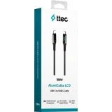 Кабель USB Type-C - USB Type-C, 1.5м, ttec 2DK57S Black