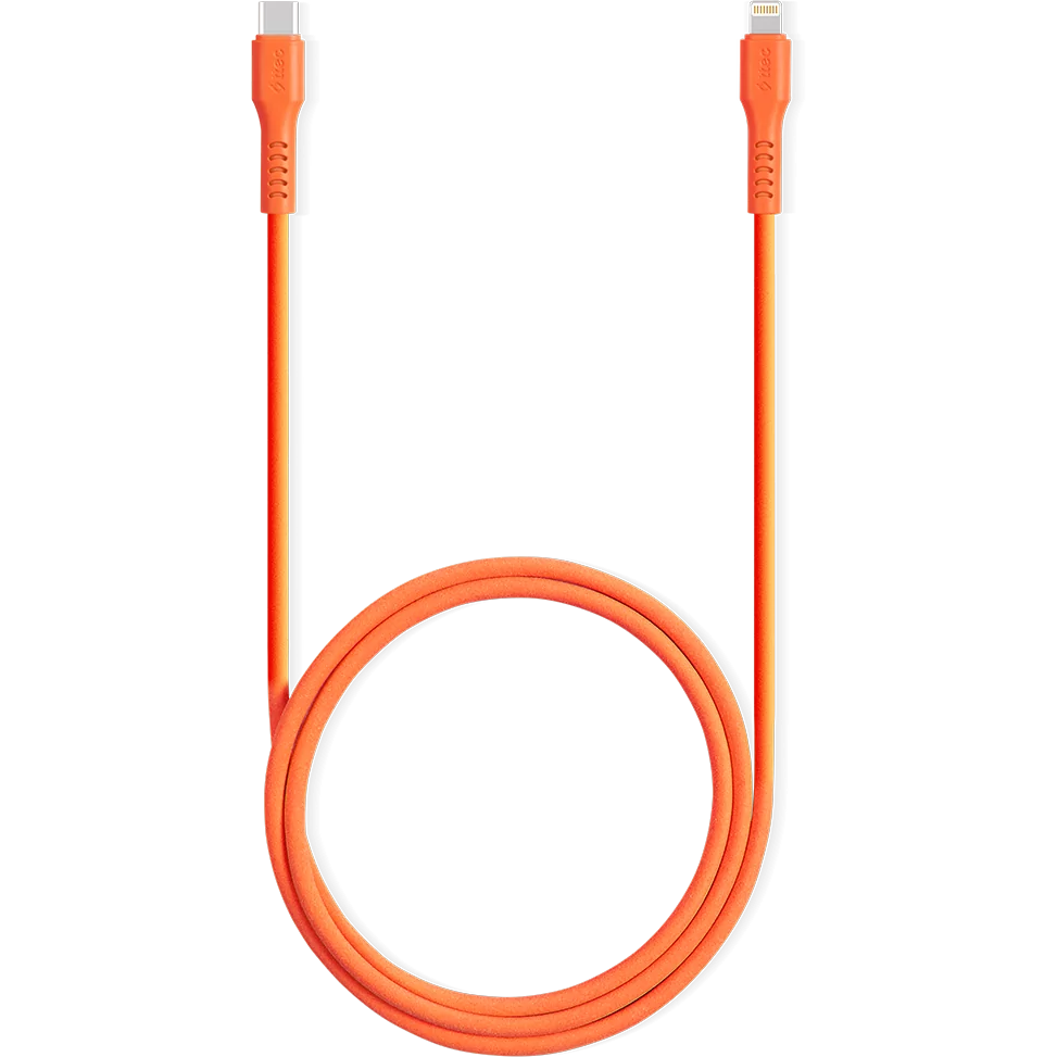 Кабель USB Type-C - Lightning, 1.2м, ttec 2DK60NT Orange - фото 4