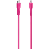 Кабель USB Type-C - Lightning, 1.2м, ttec 2DK60NP Pink