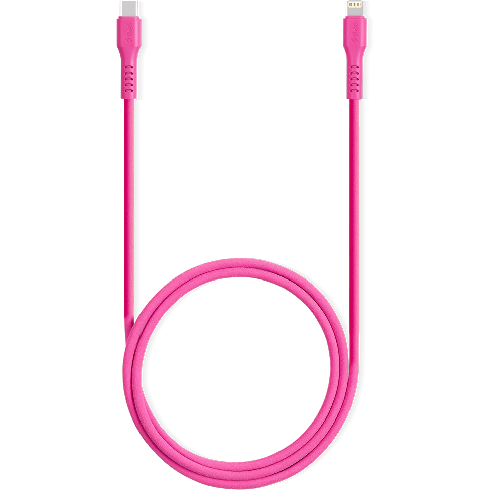 Кабель USB Type-C - Lightning, 1.2м, ttec 2DK60NP Pink - фото 4
