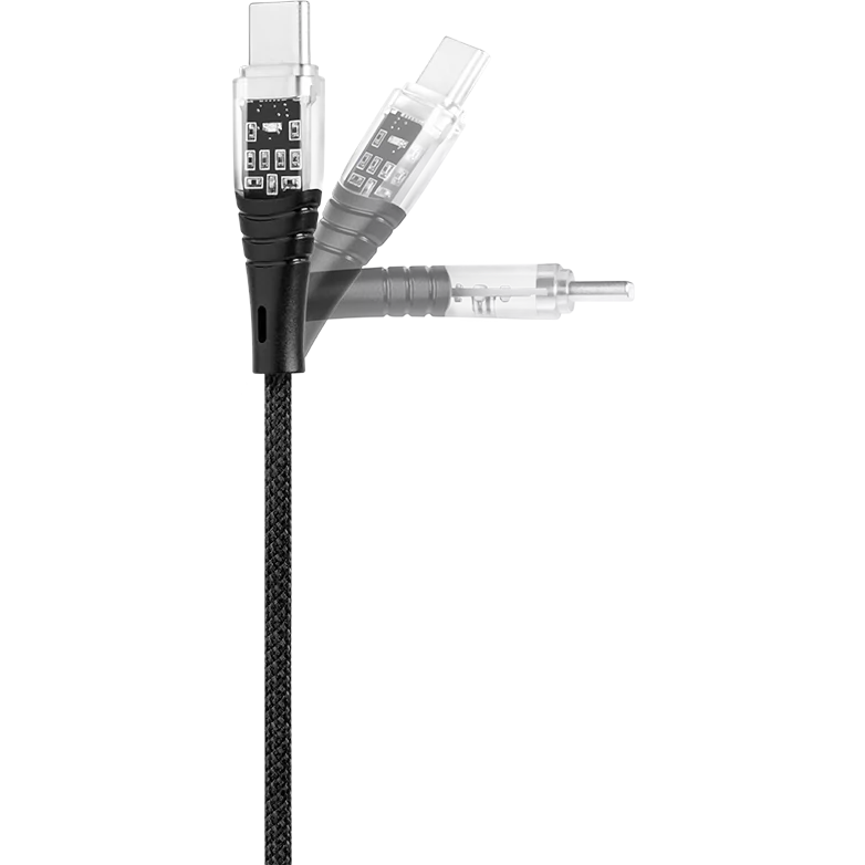 Кабель USB Type-C - USB Type-C, 1.2м, ttec 2DK58S Black - фото 2