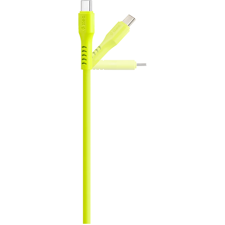 Кабель USB Type-C - USB Type-C, 1.2м, ttec 2DK59NS Yellow - фото 2