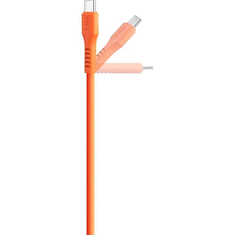 Кабель USB Type-C - USB Type-C, 1.2м, ttec 2DK59NT Orange - фото 2