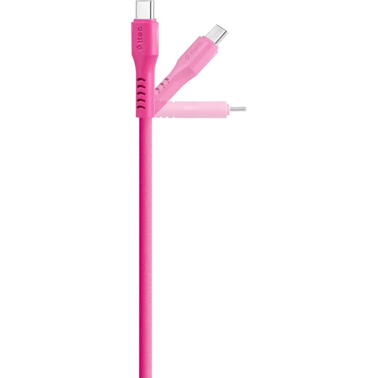 Кабель USB Type-C - USB Type-C, 1.2м, ttec 2DK59NP Pink - фото 2