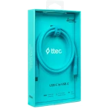 Кабель USB Type-C - USB Type-C, 1.2м, ttec 2DK59NM Blue