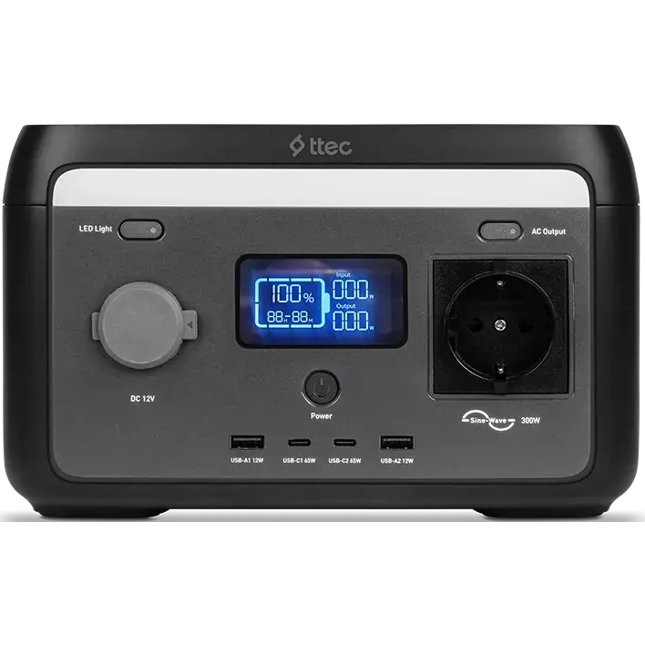 Портативная зарядная станция ttec PowerMax 300W Black - 2PS001S