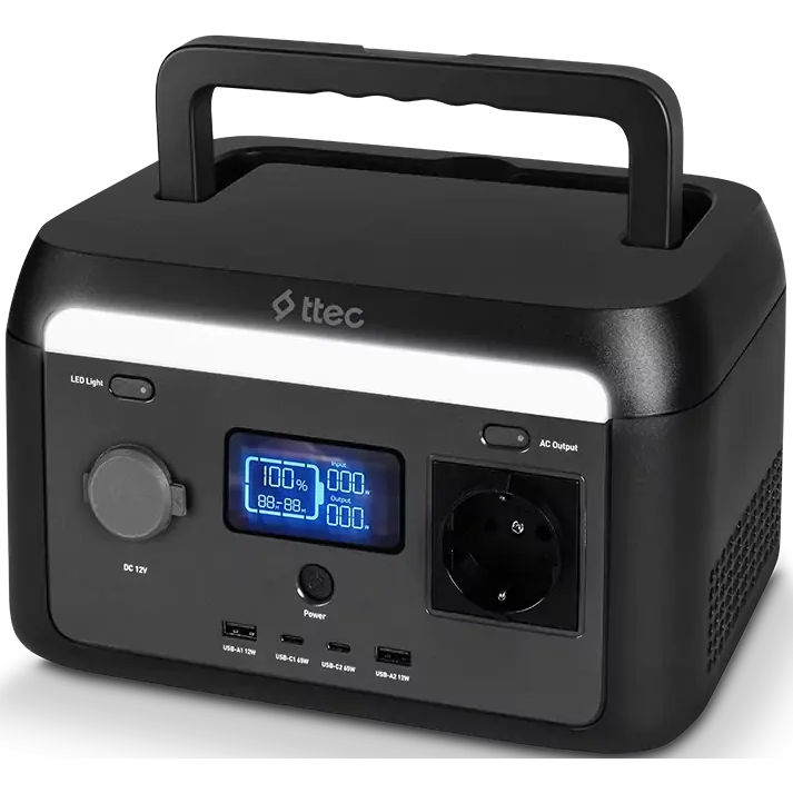 Портативная зарядная станция ttec PowerMax 300W Black - 2PS001S - фото 3