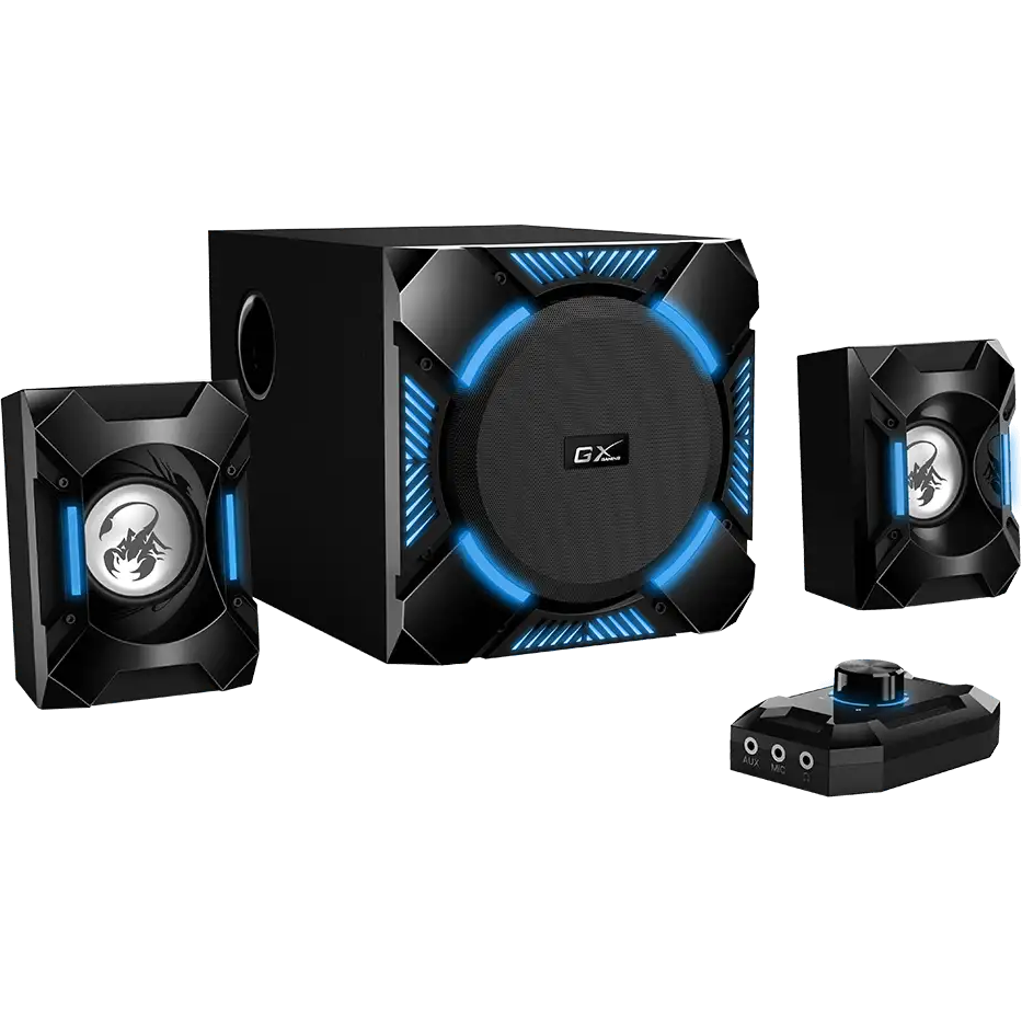 Колонки Genius SW-G2.1 1200 Black - 31730044400 - фото 2