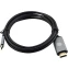 Кабель USB Type-C - HDMI, 2м, Cactus CS-USBC-HDMI-2-2