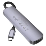 Док-станция HOCO 6-in1 USB-C Multifunction Adapter (HB28) (6931474769336)