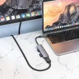 Док-станция HOCO 6-in1 USB-C Multifunction Adapter (HB28) (6931474769336)