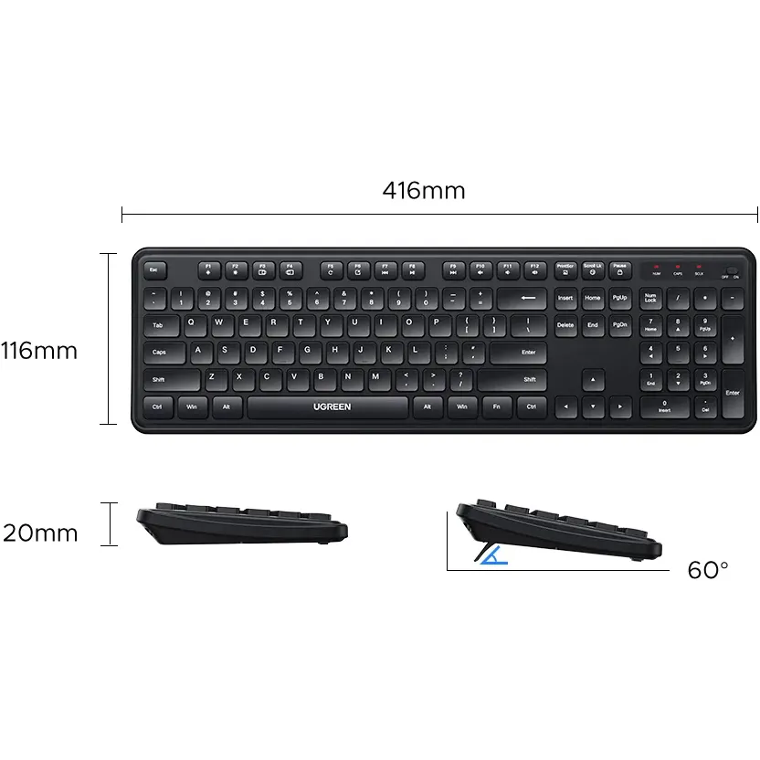 Клавиатура UGREEN K331 (55654) - фото 2