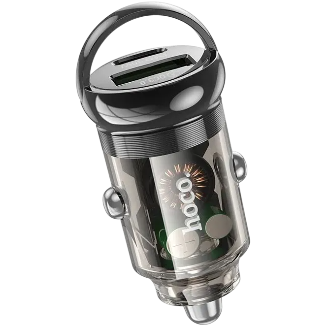Автомобильное зарядное устройство HOCO Z53A Black - 6942007611305 - фото 2
