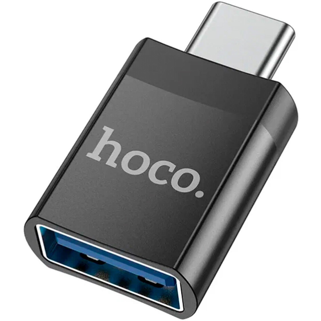 Переходник USB A (F) - USB Type-C (M), HOCO UA17 Black - 6931474762016