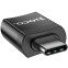 Переходник USB A (F) - USB Type-C (M), HOCO UA17 Black - 6931474762016 - фото 3