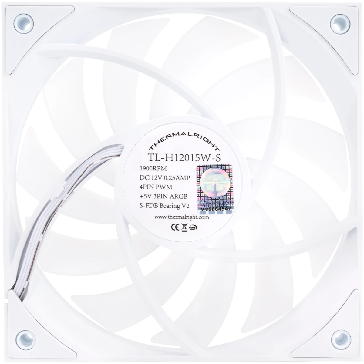 Вентилятор для корпуса Thermalright TL-H12015W-S - фото 2