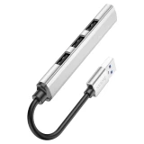 USB-концентратор HOCO HB26 Silver (6931474765475)
