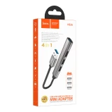 USB-концентратор HOCO HB26 Silver (6931474765475)