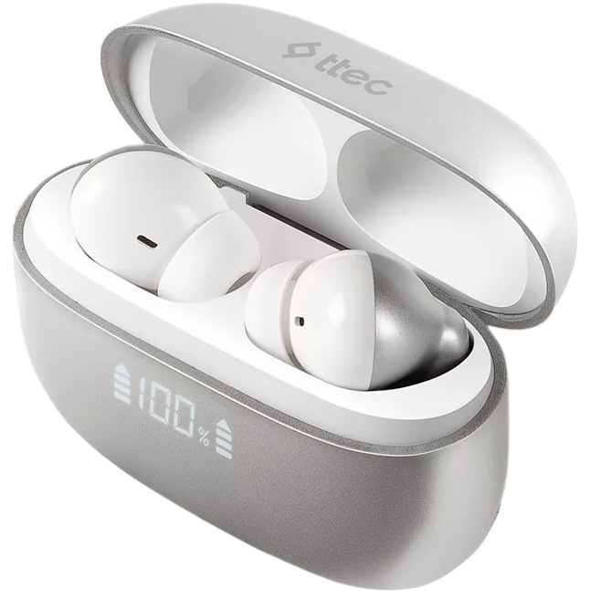 Гарнитура ttec AirBeat Pro ANC LCD Grey - 2KM159GR - фото 2