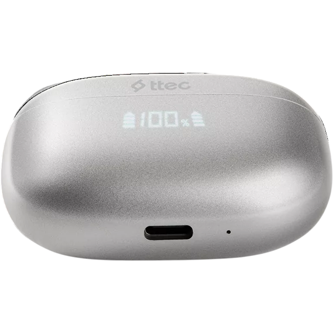 Гарнитура ttec AirBeat Pro ANC LCD Grey - 2KM159GR - фото 4