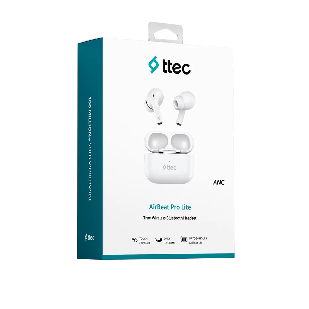 Гарнитура ttec AirBeat Pro Lite White - 2KM155B - фото 6