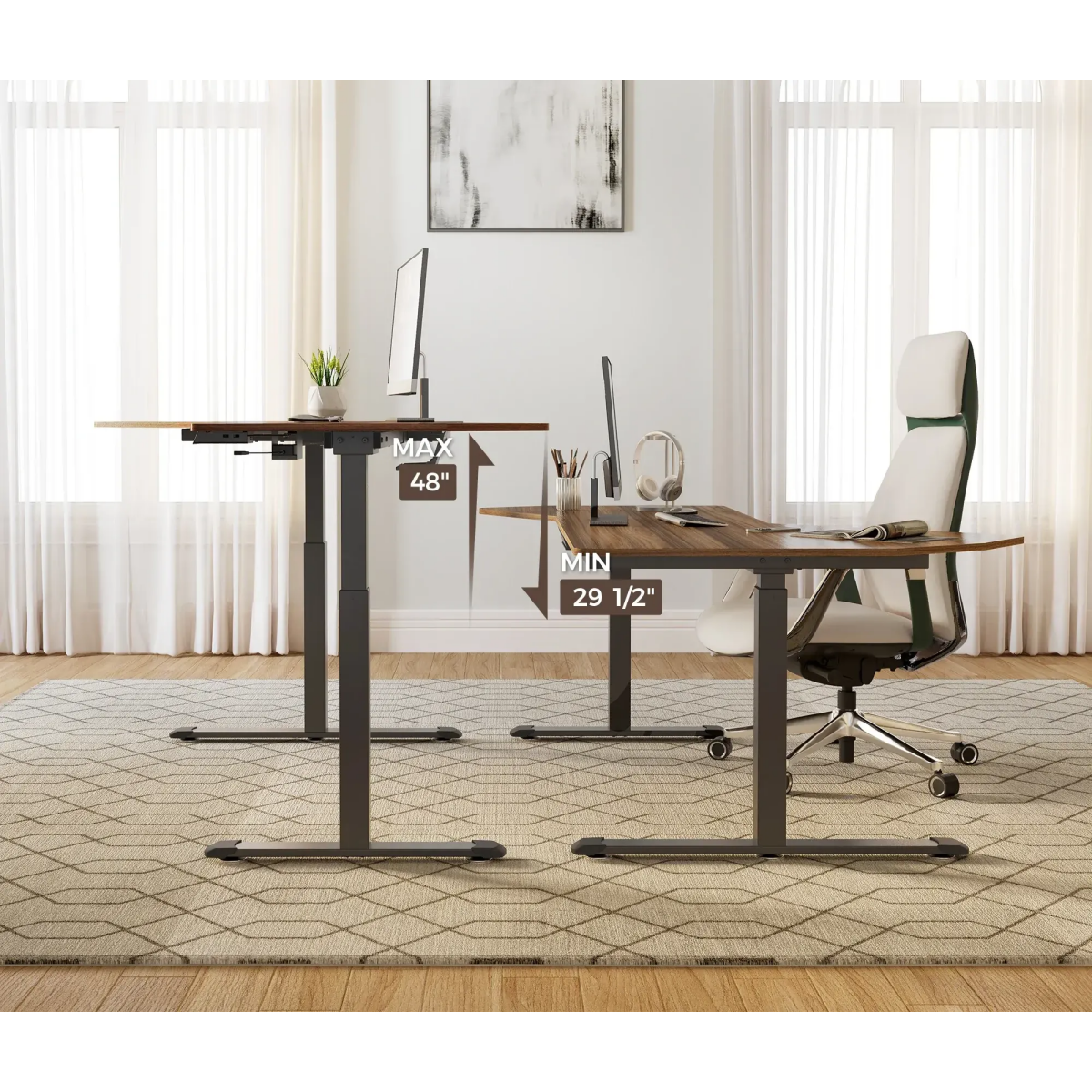 Компьютерный стол Eureka ERK-EDI-FS-WN - фото 4