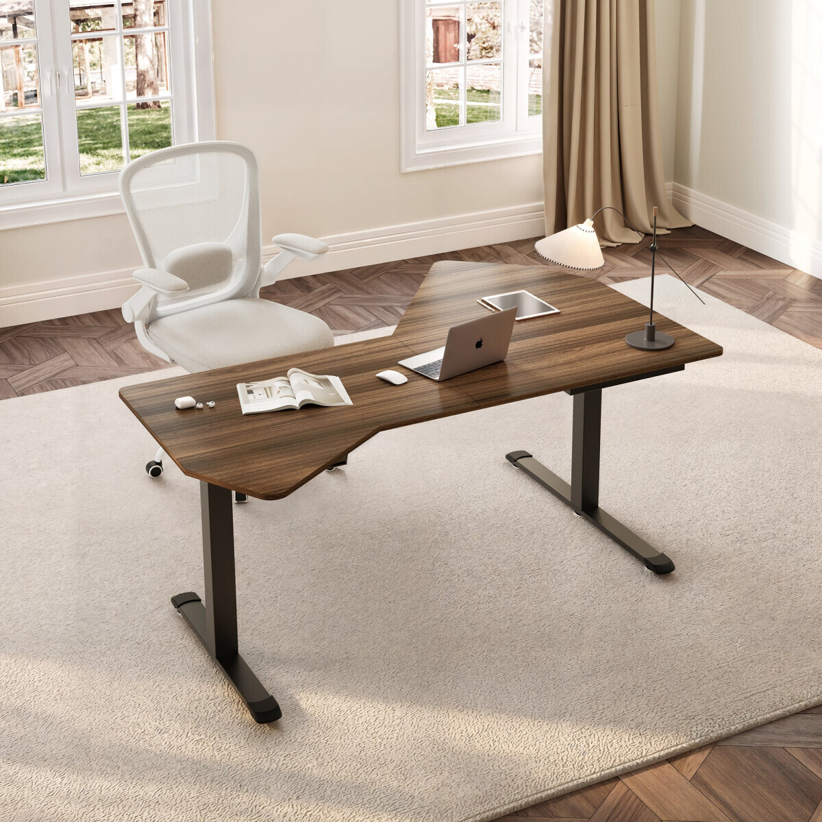 Компьютерный стол Eureka ERK-EDI-FS-WN - фото 7