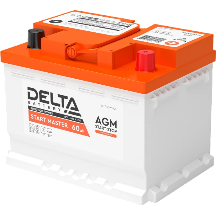 Аккумуляторная батарея Delta START MASTER AGM 1260 - START MASTER 60 Ah AGM