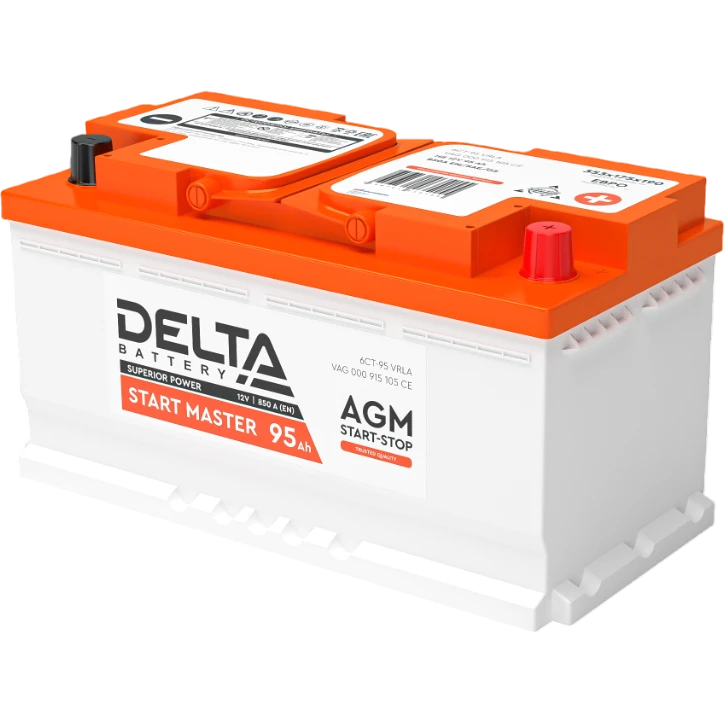 Аккумуляторная батарея Delta START MASTER AGM 1295 - START MASTER 95 Ah AGM