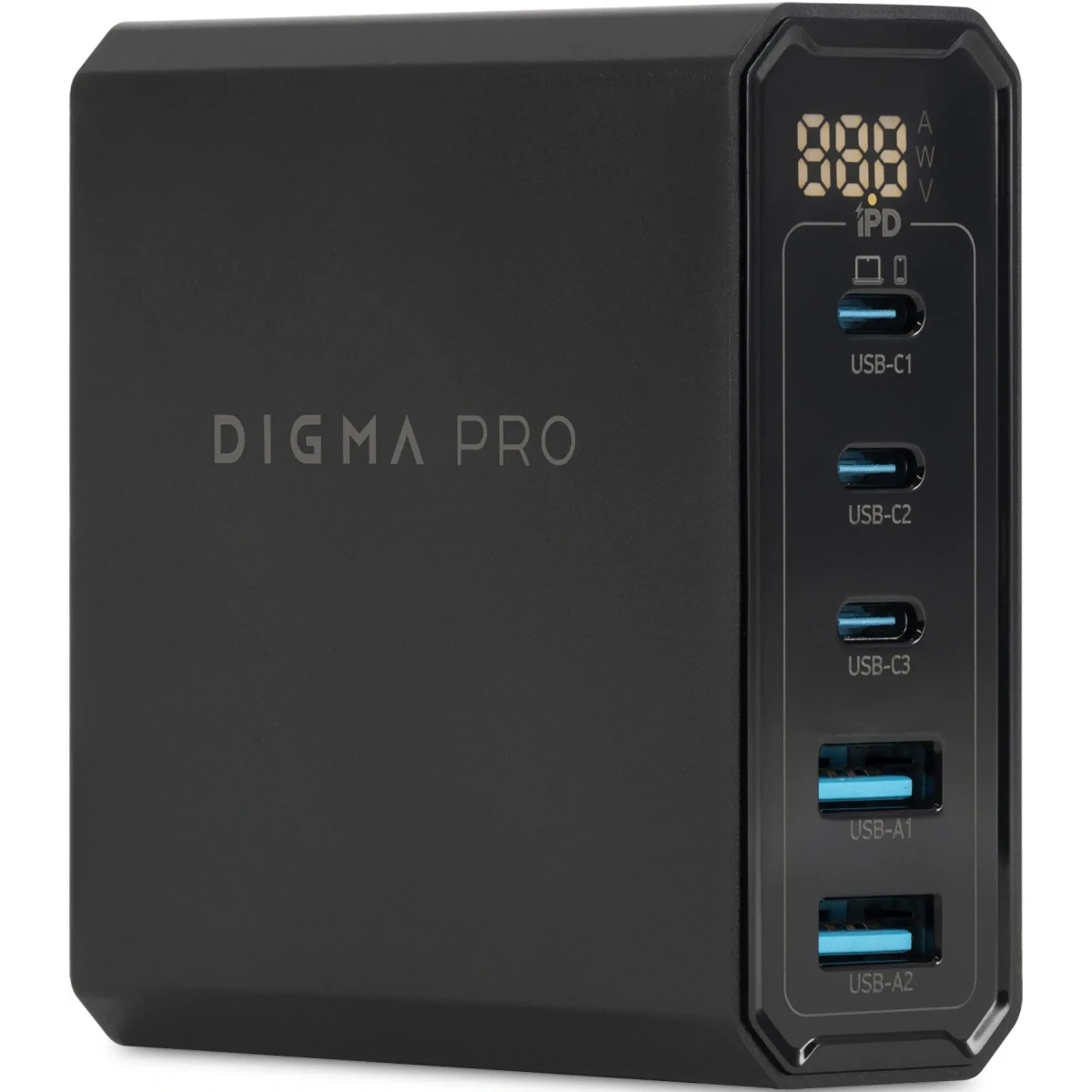 Сетевое зарядное устройство Digma Pro DPW10A Black - DPW1A4G024BK - фото 2